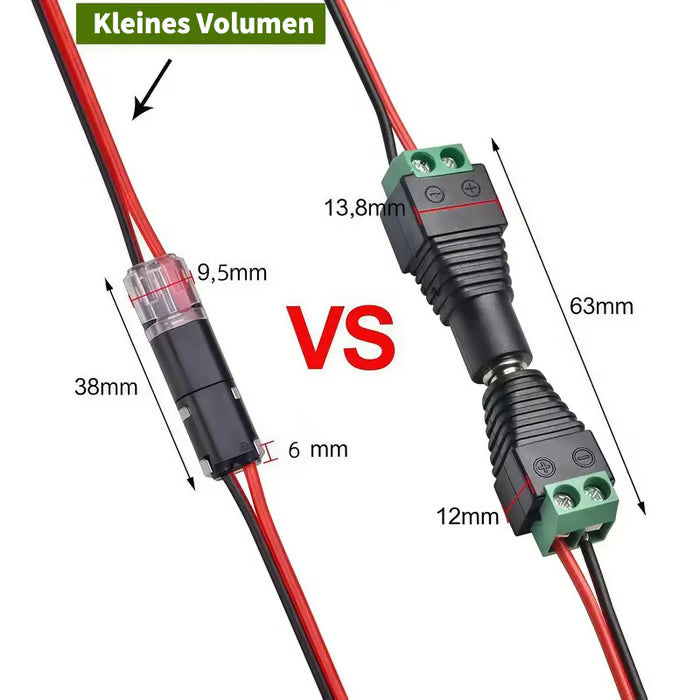 Connecteurs à double fil avec clip de verrouillage