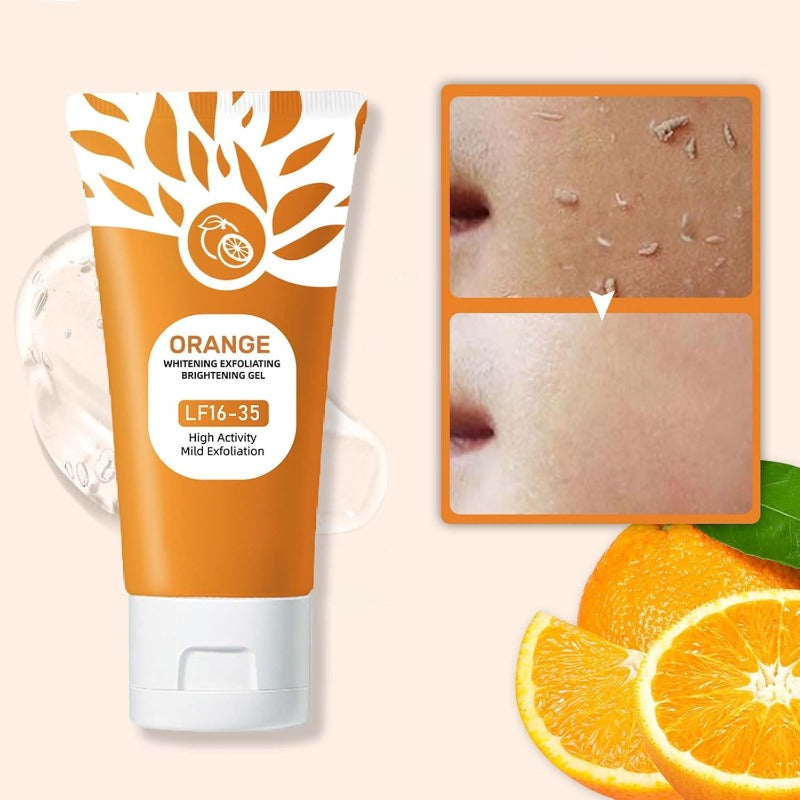 Gel exfoliant éclaircissant à l'orange