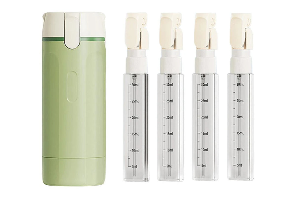 Distributeur 4 en 1 avec flacons de voyage 30 ml