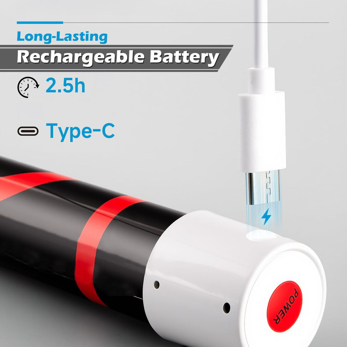 Lampe torche LED flexible et pliable en forme de bâton