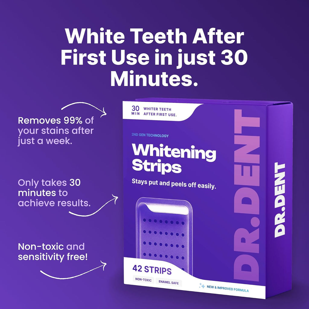 Purple Teeth Whitening Strips
