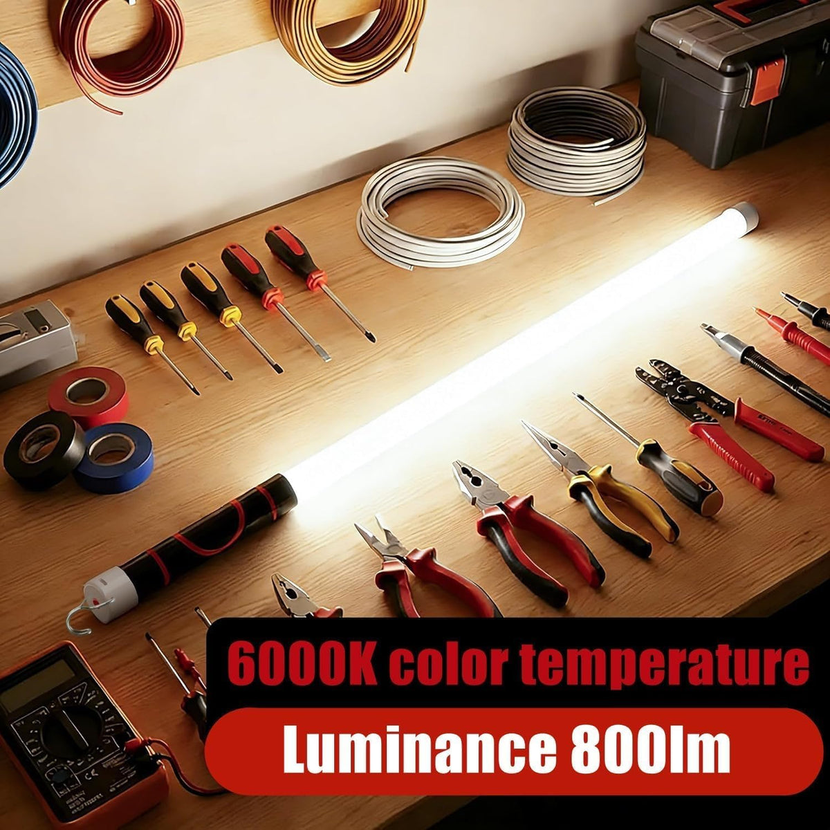Lampe torche LED flexible et pliable en forme de bâton