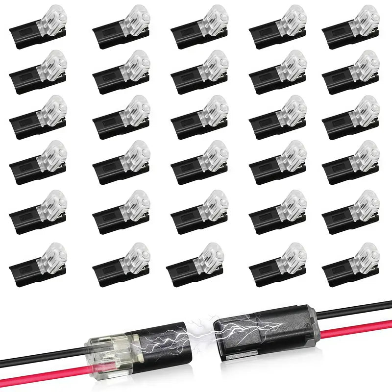 Connecteurs à double fil avec clip de verrouillage