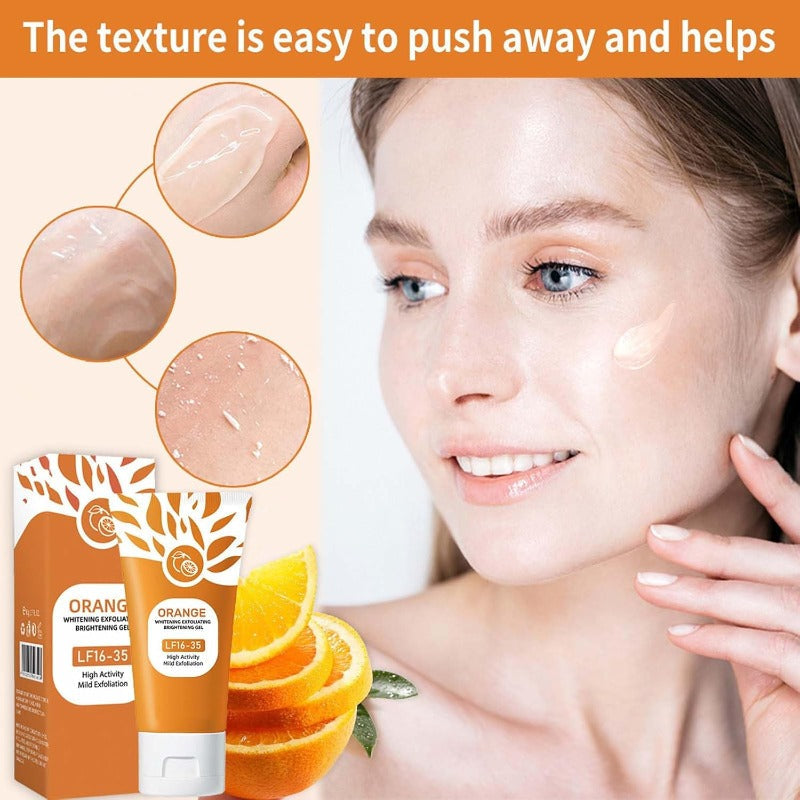 Gel exfoliant éclaircissant à l'orange
