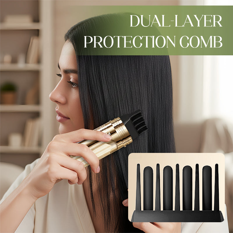 Peigne colorant 2 en 1 pratique pour cheveux gris